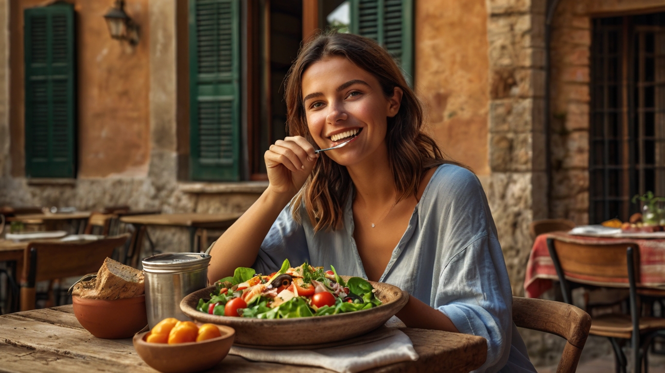 Piatto sano con verdure fresche